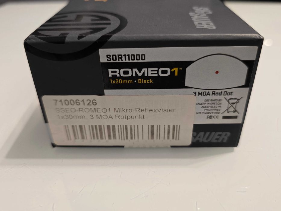 celownik kolimatorowy kolimator Sig Sauer Romeo 1 3MOA jak nowy.