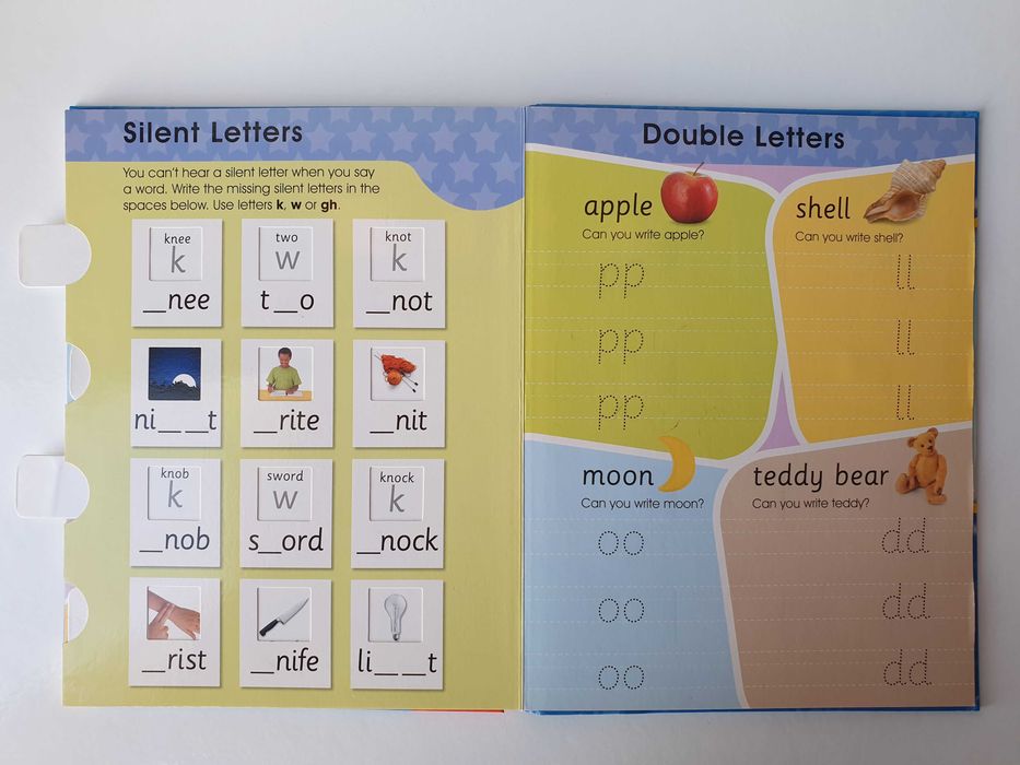 навчальна англійська письмо 5+Write Slide and Learn - Spelling