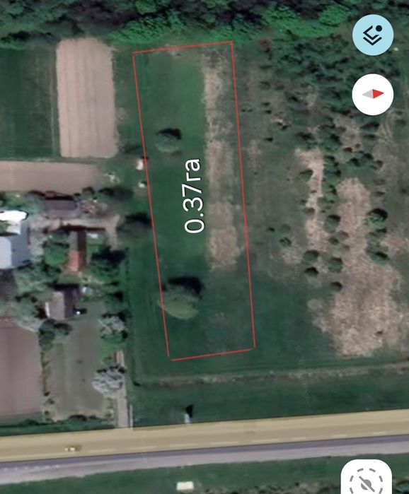 Земельна ділянка 0.37га