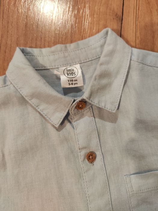Koszula niebieska chłopięca r 116