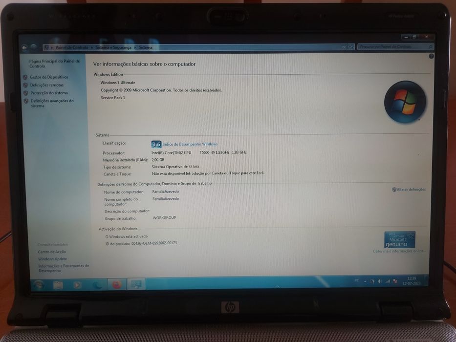 Vendo portatil Hp Pavilion Dv6000