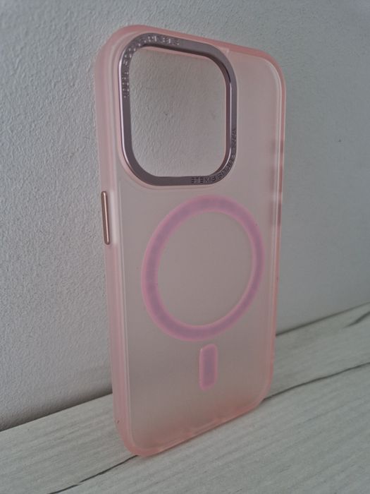Liavec AG Magsafe Case do Iphone 15 Pro Max jasnoróżowy