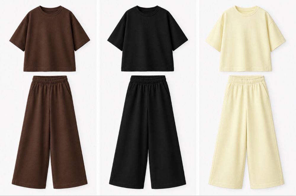 Костюми Zara Kids для дівчаток розмірів 146-156 Чорний,шоколадний,лимонний