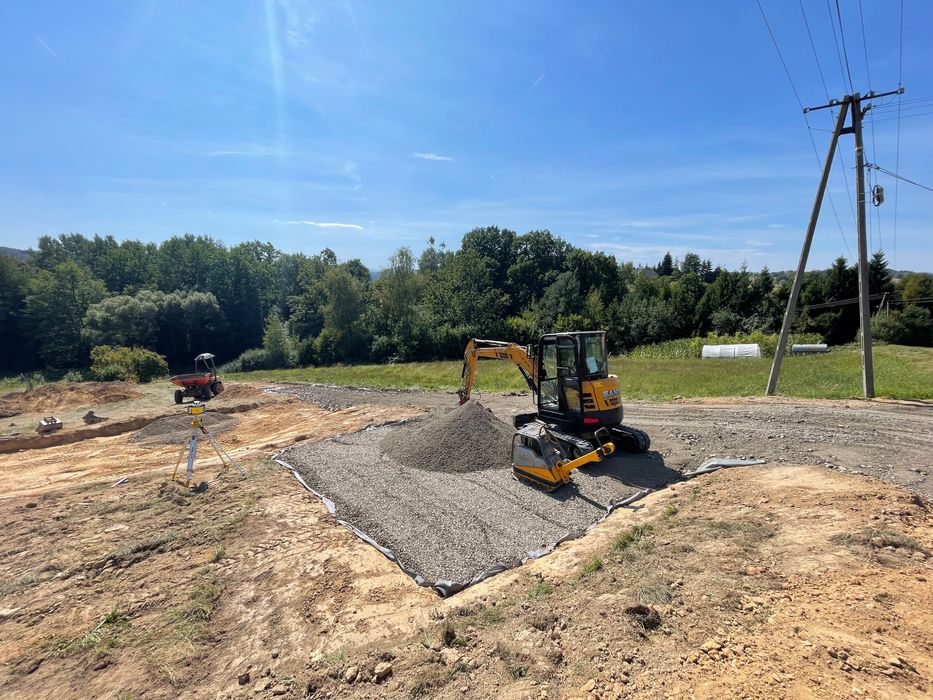 Usługi koparka, minikoparka, transport