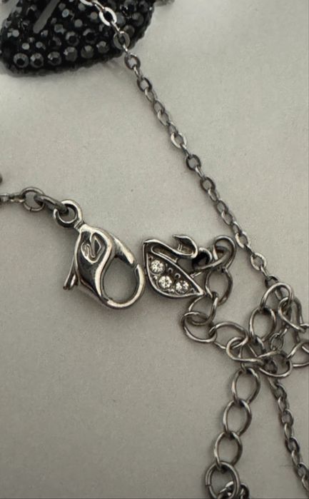 Naszyjnik swarovski black swan