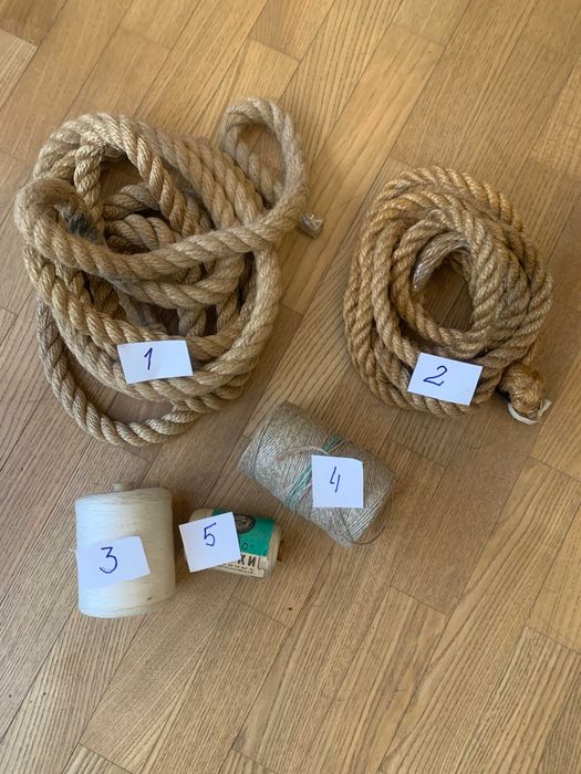 Джутовый канат. Джутовая нить