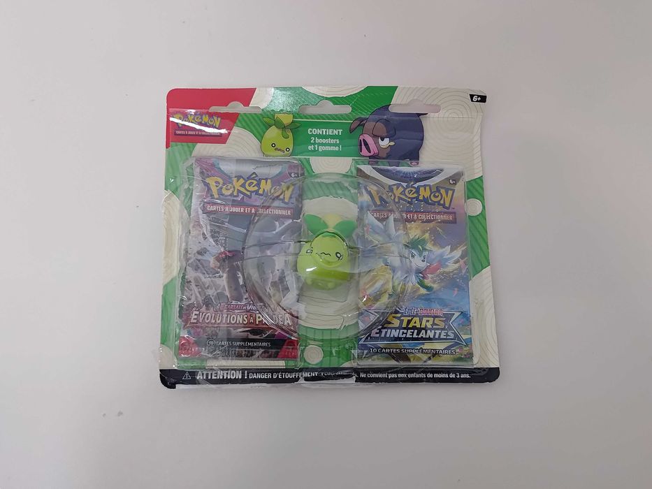 2 boostery wraz z gumką Pokemon