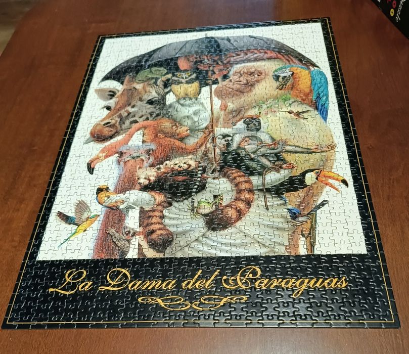 Puzzle 1000 Dama z parasolką