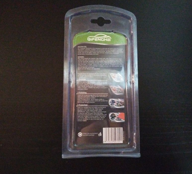 Kit restauração de faróis auto DIY (Novo embalado)
