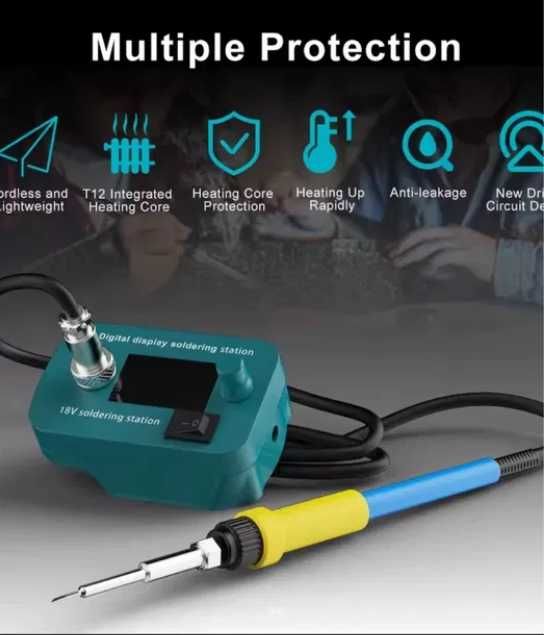 Мобильный паяльник RH-T12 под аккумулятор "Makita"