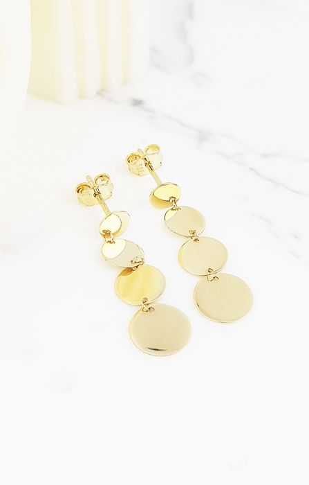 PROMOCJA !!! Złote kolczyki na sztyfcie