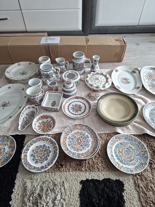 Stara porcelana cepelia ręcznie malowana