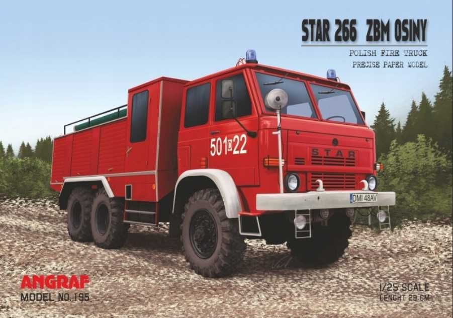 Model kartonowy STAR 266 ZBM Osiny, Angraf Model, 1:25