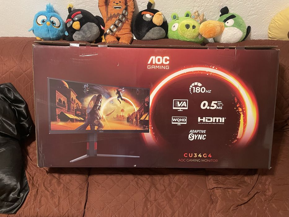 Monitor Gaming AOC CU34G4 – 34” UWQHD 180Hz – Excelente Estado