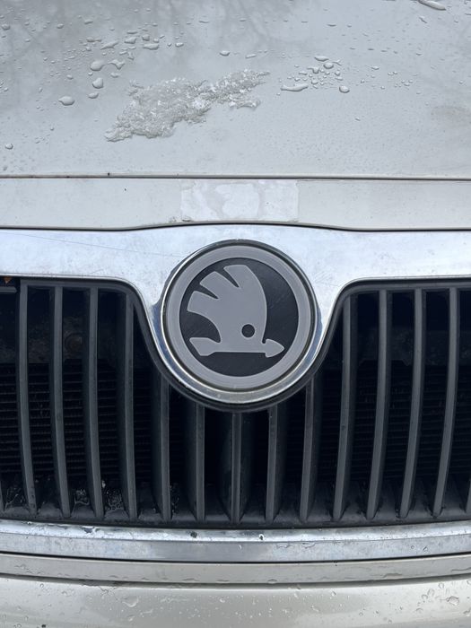 Логотип Skoda 79мм 3D | Емблема Шкода на капот | багажник
