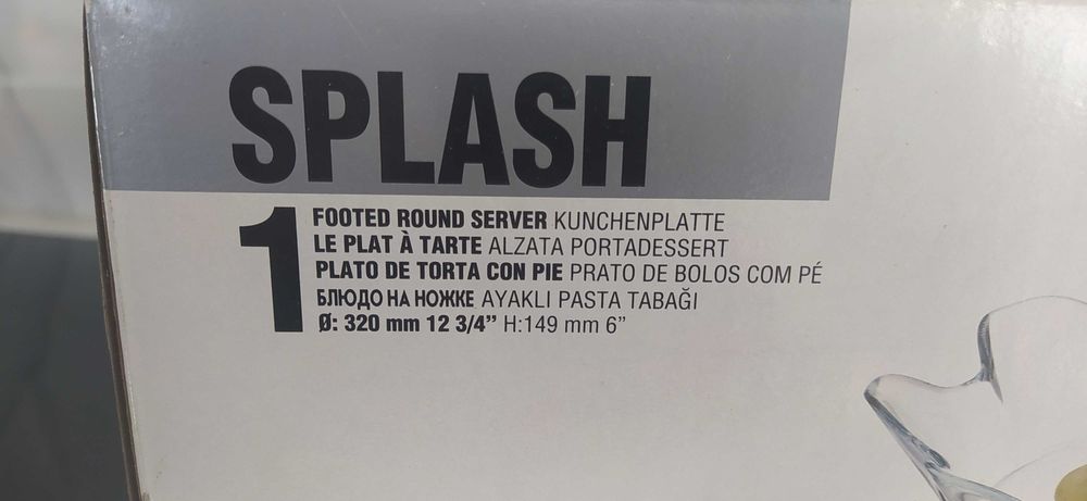 Prato para bolo com suporte