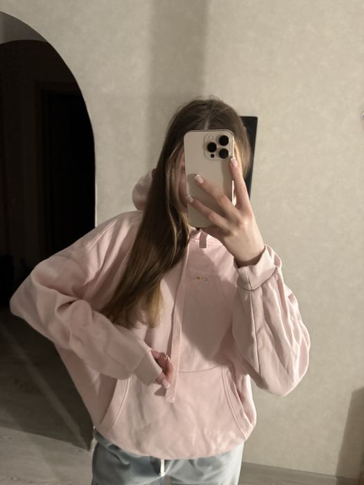 Худі рожеве з капюшоном