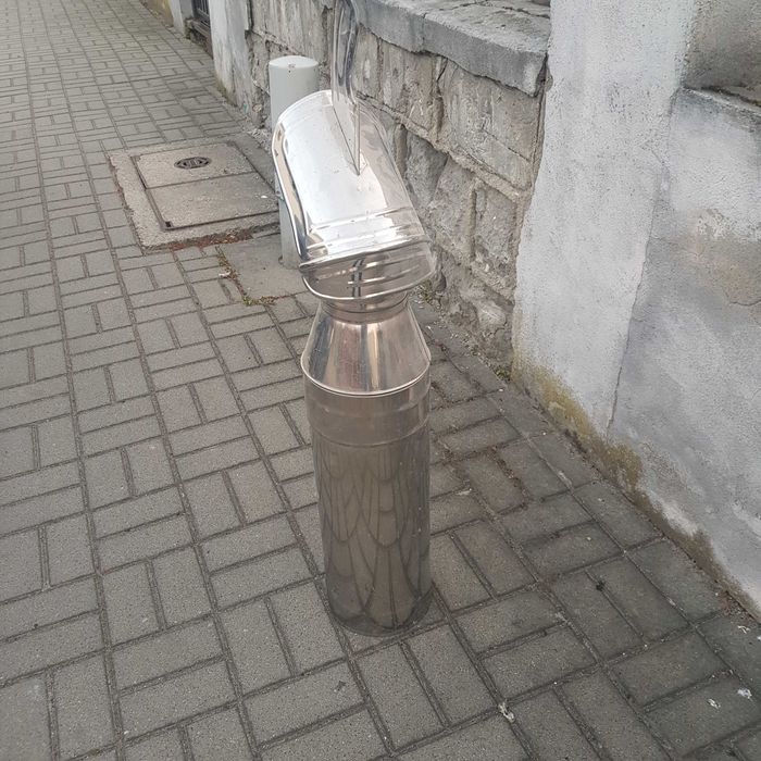 Strażak na komin stal nierdzewna