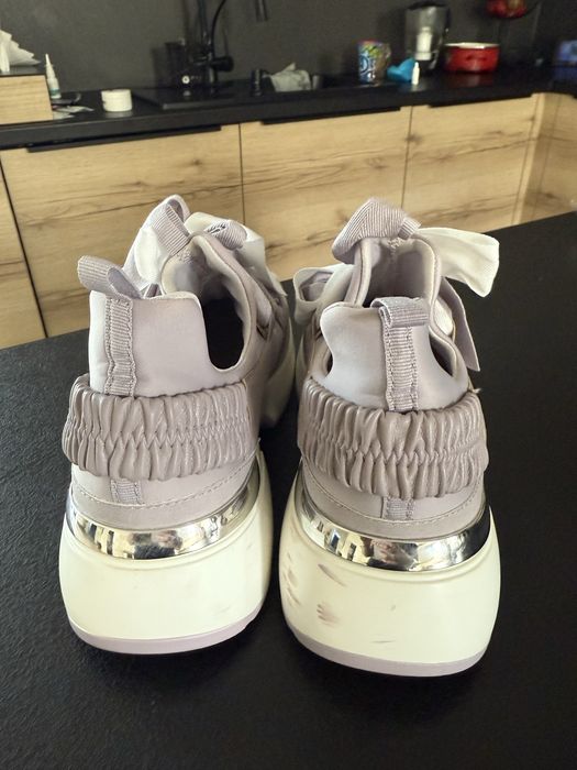 Sneakersy damskie buty sportowe liliowe fioletowe 37