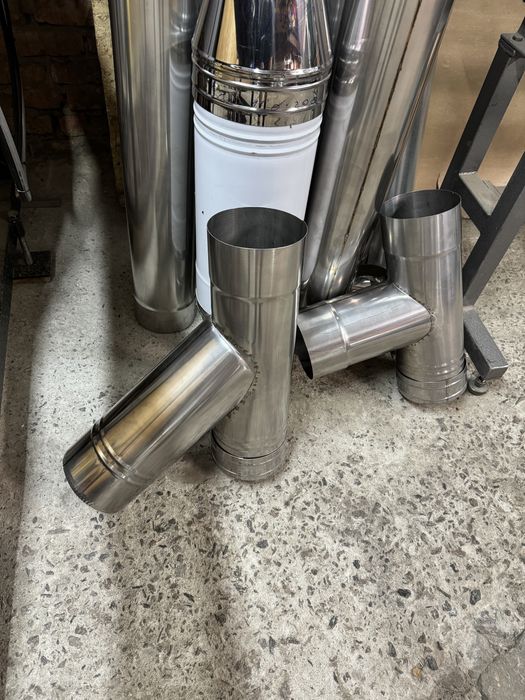 Дымоход. Утеплені труби для димохода з нержавійки та оцинковки Сендвіч