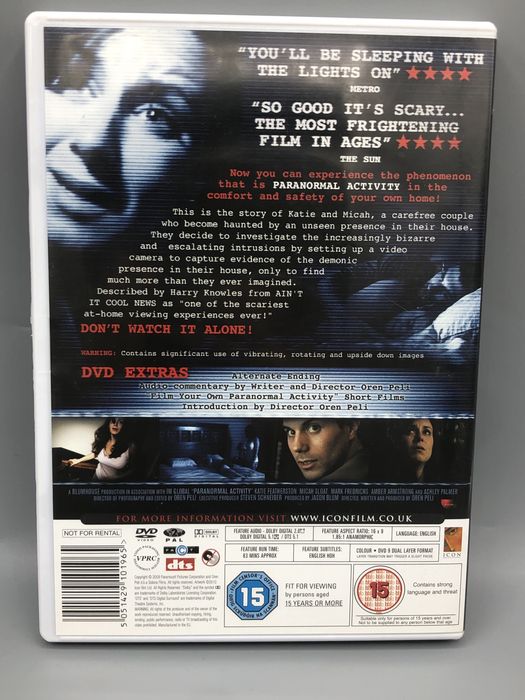 Paranormal Activity DVD – Horror | Oryginalne wydanie