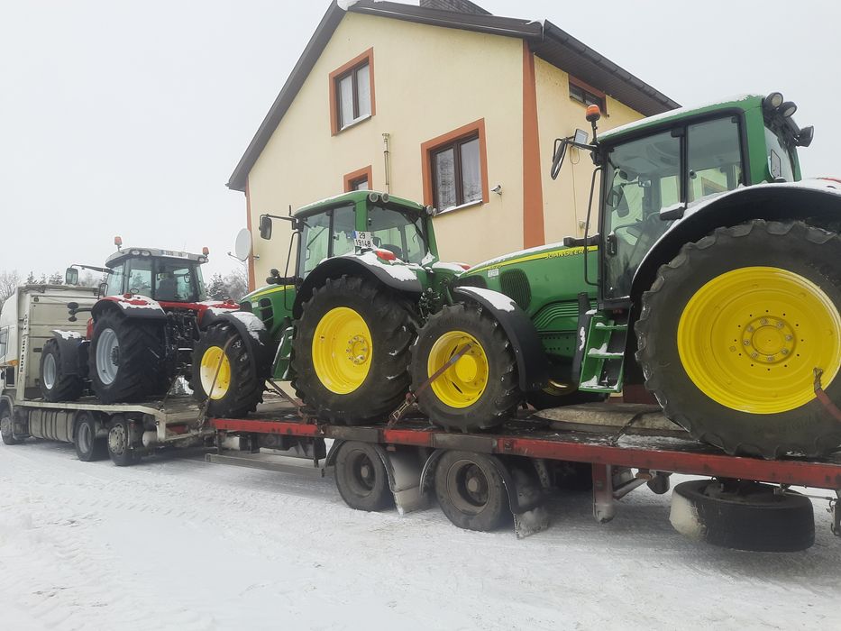 Usługi transportowe transport niskopodwoziowy maszyn roln, kombajnów