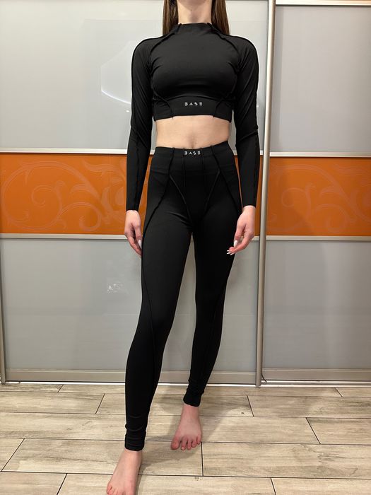 Безшовний костюм топ лосини для йоги фітнесу с,м