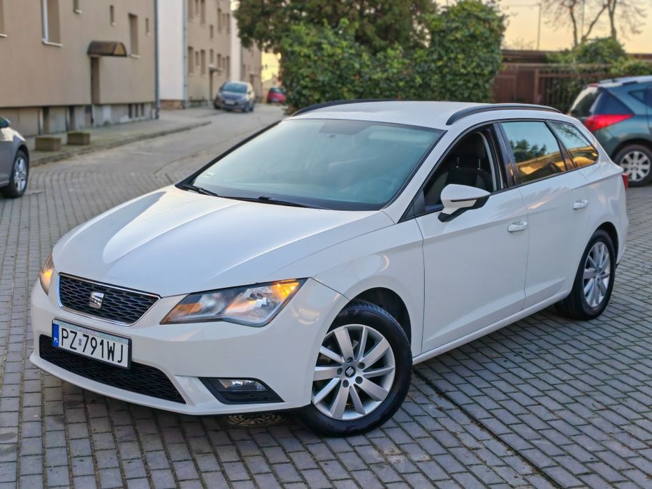 Śliczny Seat Leon III 1.6 TDi 90km 2016r - Salon PL - Stan Bdb - Hak
