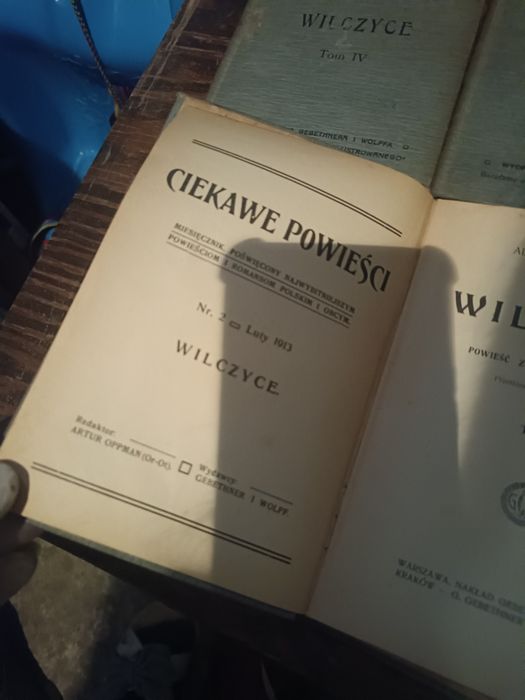 Książki 6 sztuk z serii Ciekawe opowieści 1913 r.