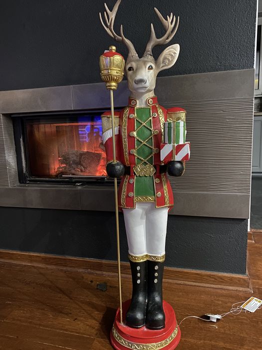 Duża figura świąteczna ozdobna Renifer