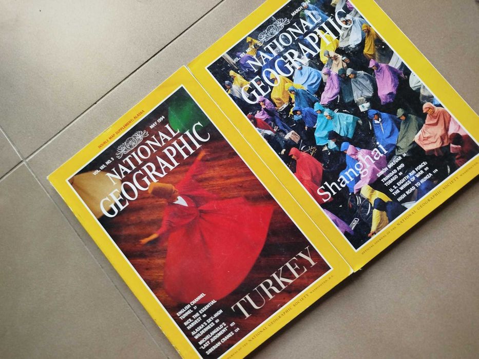 Revistas National Geographic antigas em Inglês