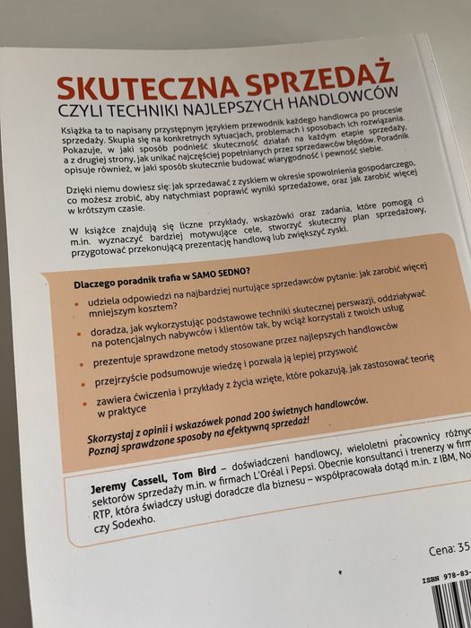 Skuteczna sprzedaż- Jeremy Cassel Tom Bird