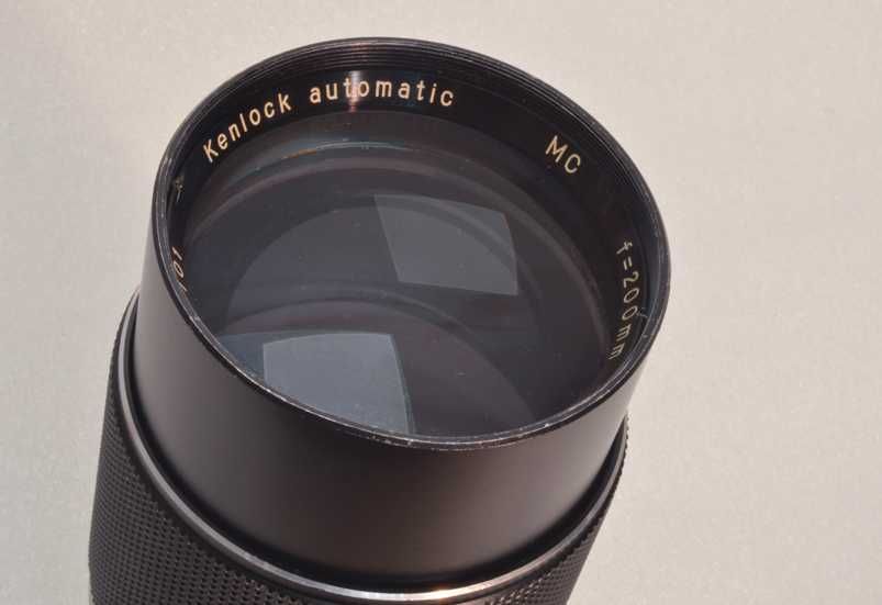 Objectiva Kenlock 200 mm f/3.5 para camaras Canon