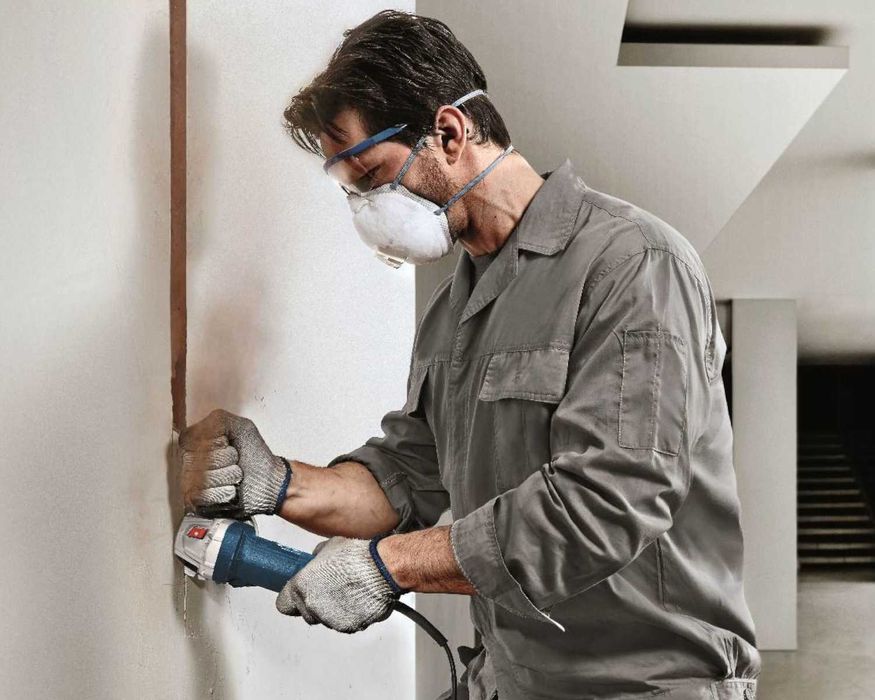 MOCNA Szlifierka Kątowa Bosch 900W 11000Obr/Min 125Mm Osłona +Rękojeść