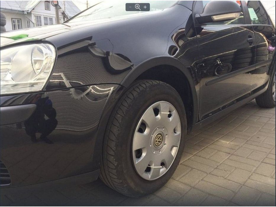 Volkswagen Golf 5 2003-2009 рр. Накладки на арки (4 шт, чорний мат)
