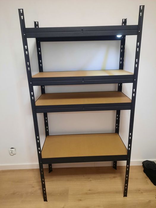 Regał czarny 180x90x45