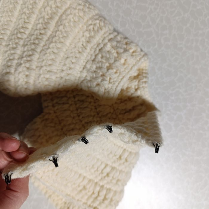 Шарф хомут дитячий  на крючках 2-3 роки