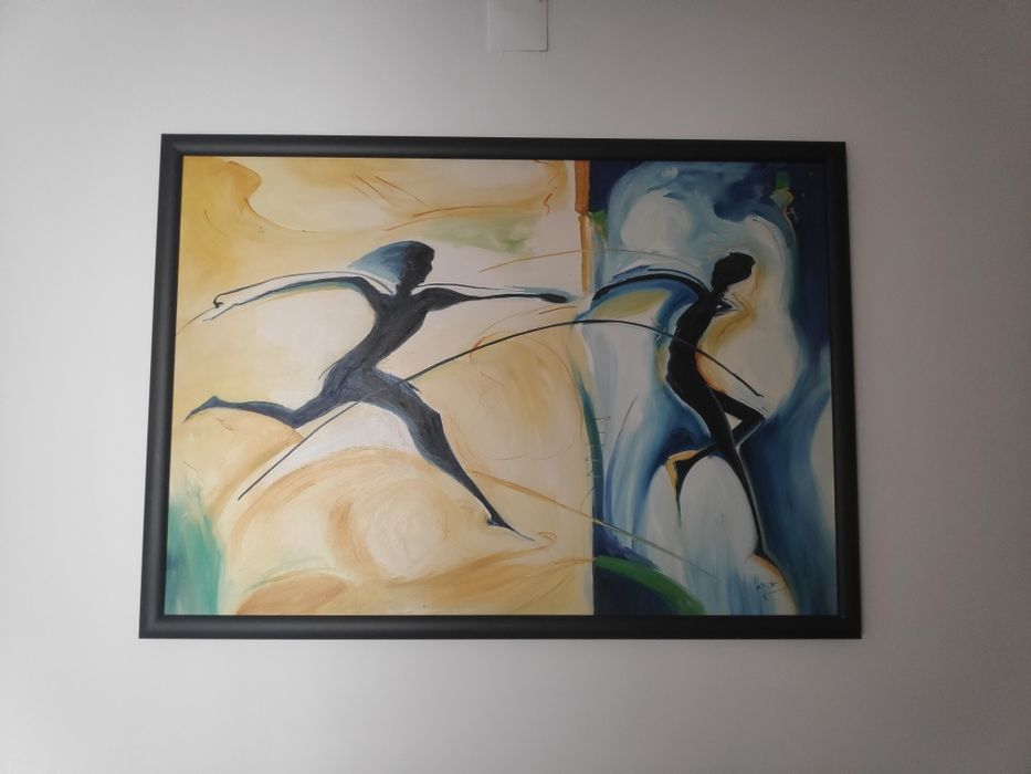 Quadro com tela a óleo 76 x 106