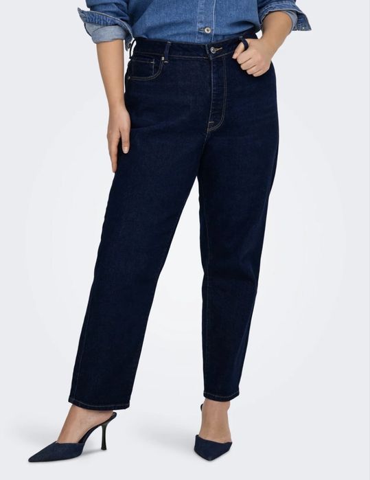 Jeansy straight Only Carmakoma Caremily 50/’’32