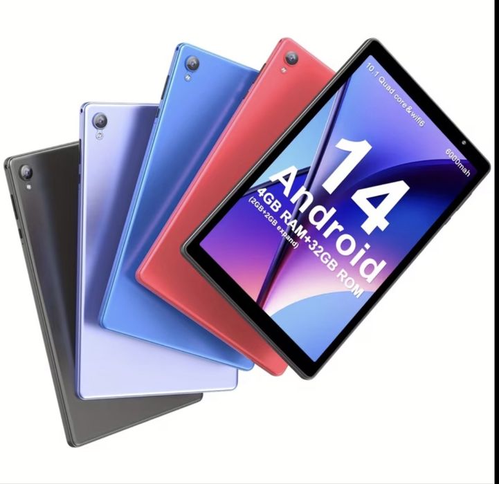 Android14 Новий сірий/рожевий/голубий планшет 10ʼ1 дюймів
