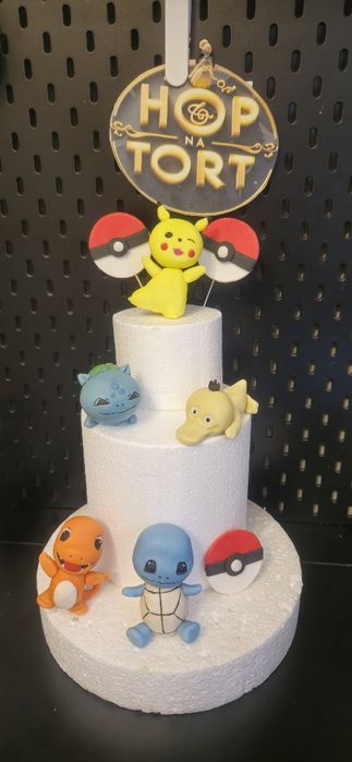 Pokemony figurki z masy cukrowej