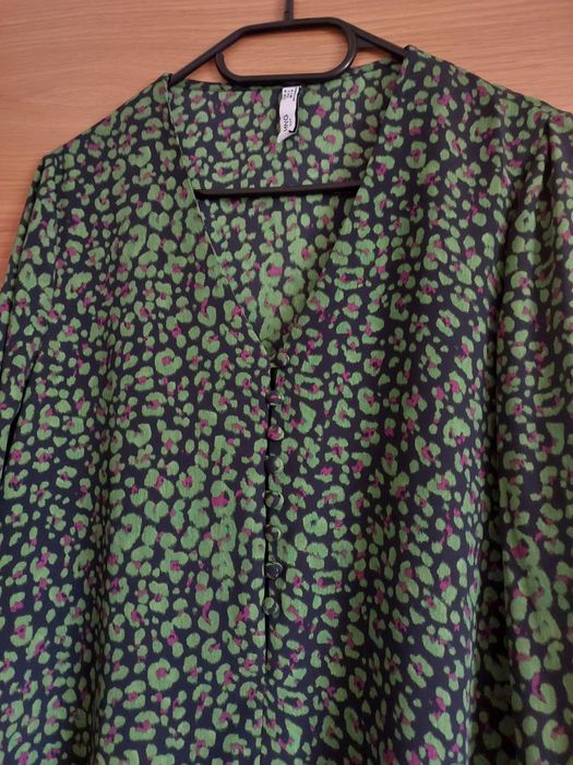Vestido Estampado Verde Mango, TM