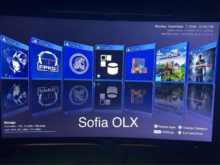 PS4 slim 12.02 1TB desbloqueada + 2 comandos