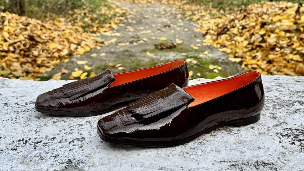 Жіночі шкіряні італійські туфлі, лофери Kroll