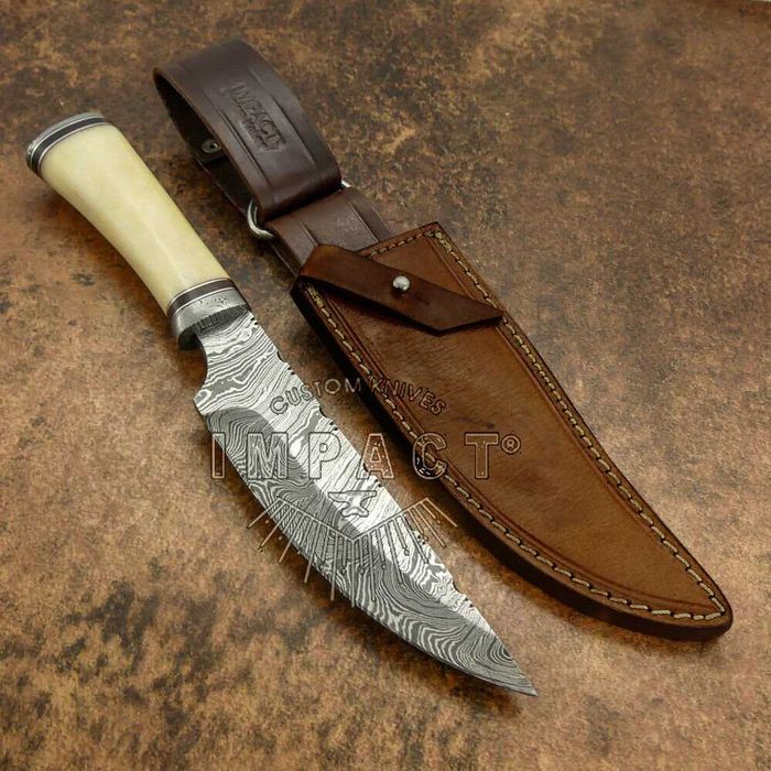 IMPACT nóż Bowie z Damastu Damast 328