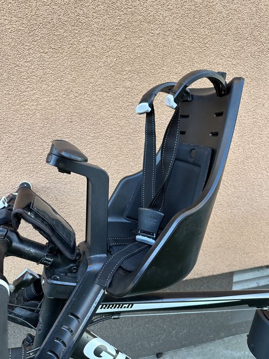 Bobike Mini Exclusive Plus Krzesełko rowerowe Fotelik BOBIKE czarne