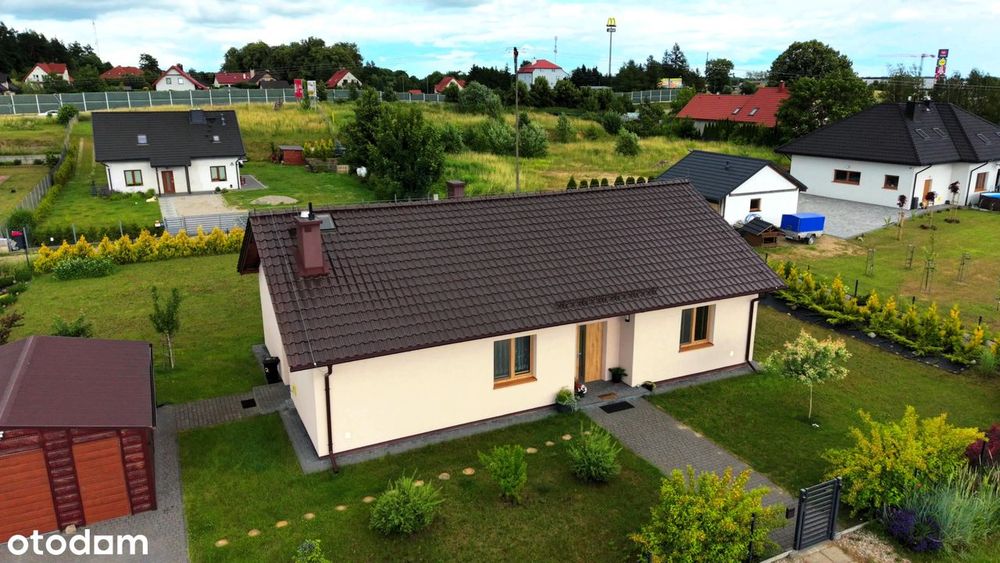 Funkcjonalny dom parterowy z dużą działką 1340 m², 103 m² | Marcinkowo