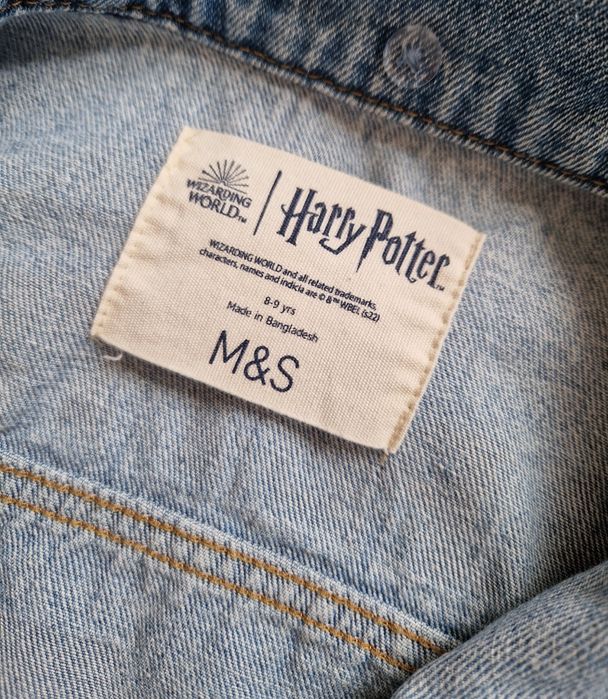 Джинсова куртка M&S Harry Potter 8-9 р курточка вітрівка
