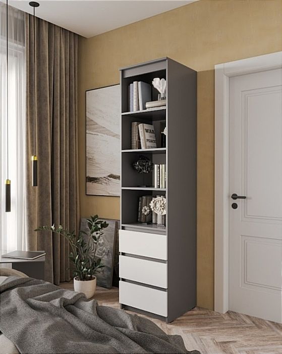 Шафа Шкаф для одягу Пенал Полка Стелаж з поличками в офіс у спальню