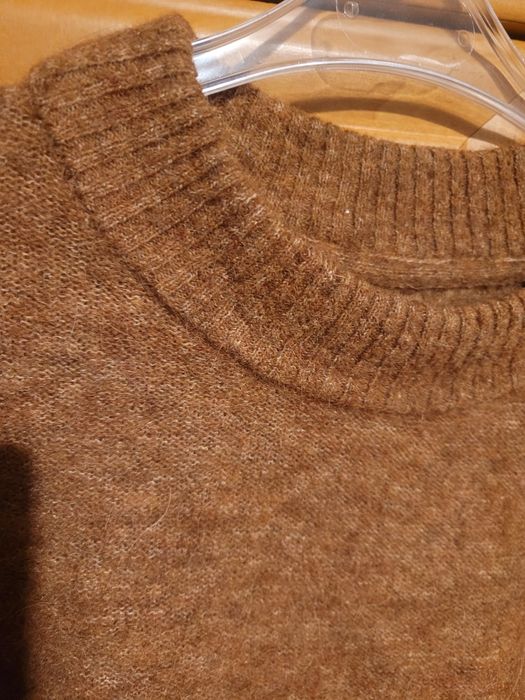 Alpaka wełna półgolf zimowy sweter narty